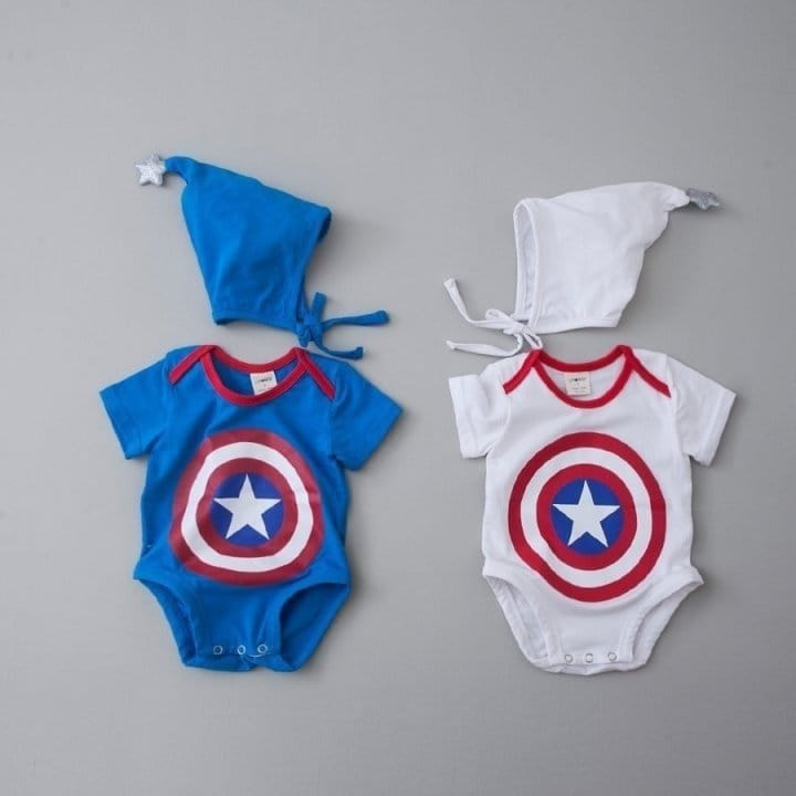 Lemonade - Korean Baby Fashion - #onlinebabyboutique - Captain Short Sleeve Body Suit