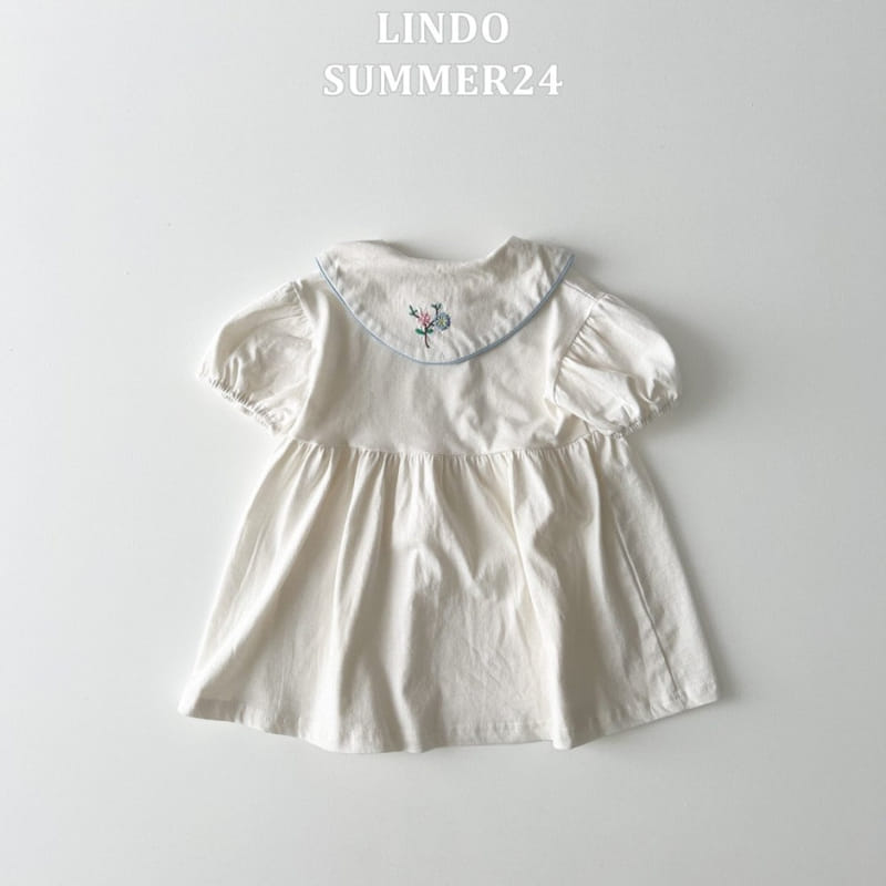 Lindo - Korean Children Fashion - #Kfashion4kids - Spring Flower Embroidery One-Piece - 7