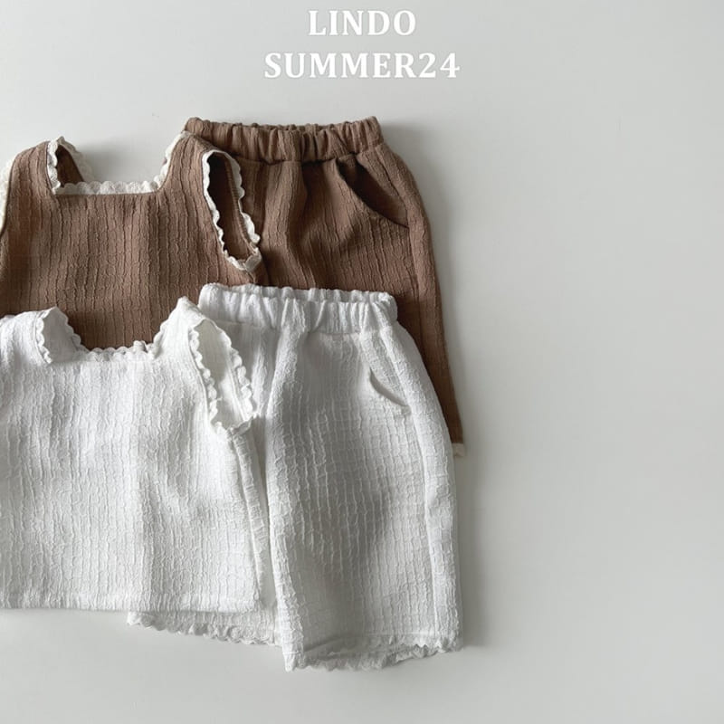 Lindo - Korean Children Fashion - #Kfashion4kids - Lindsey Lace Top Bottom Set - 6