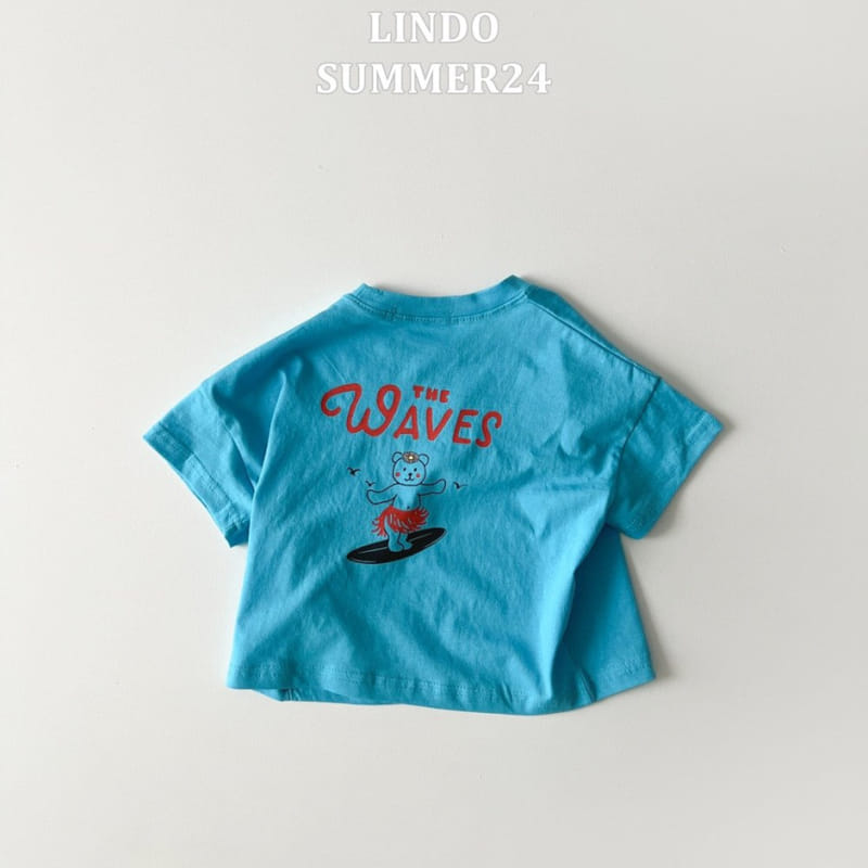 Lindo - Korean Children Fashion - #childofig - Wave Bear Tee - 8