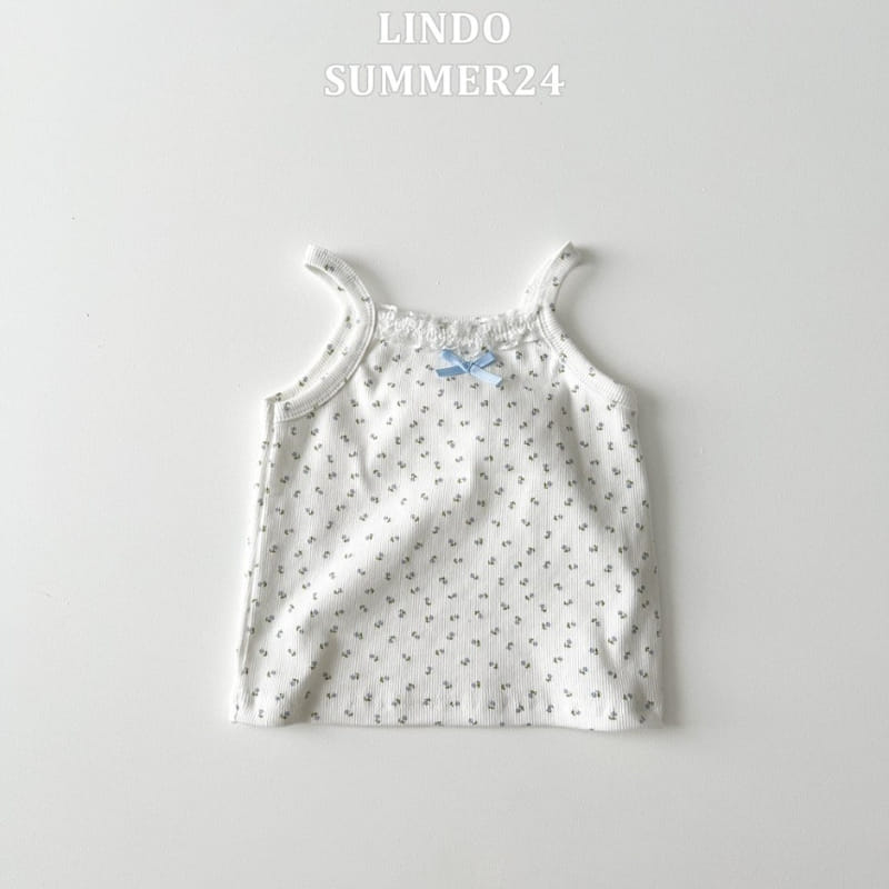 Lindo - Korean Children Fashion - #childofig - Cuty Ribbon Sleeveless Tee - 5