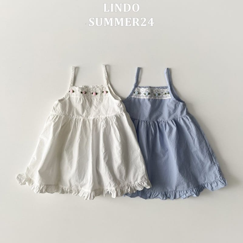 Lindo - Korean Children Fashion - #childofig - Rose Sleeveless One-Piece - 2