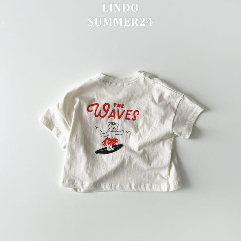 Lindo - Korean Children Fashion - #childrensboutique - Wave Bear Tee - 10