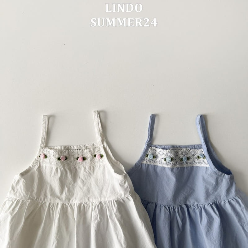 Lindo - Korean Children Fashion - #childofig - Rose Sleeveless One-Piece - 4