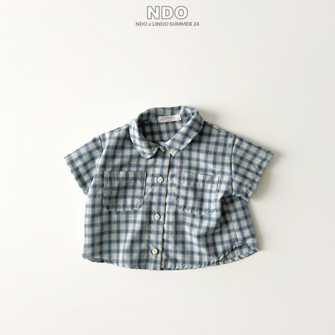 Lindo - Korean Children Fashion - #designkidswear - Check Short Sleeve Shirt