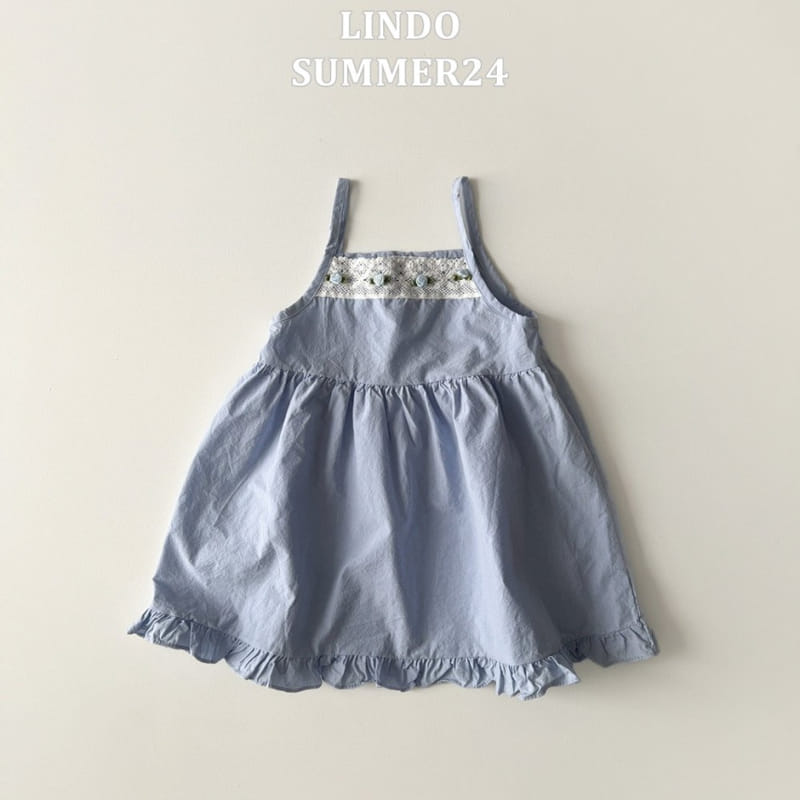 Lindo - Korean Children Fashion - #designkidswear - Rose Sleeveless One-Piece - 5