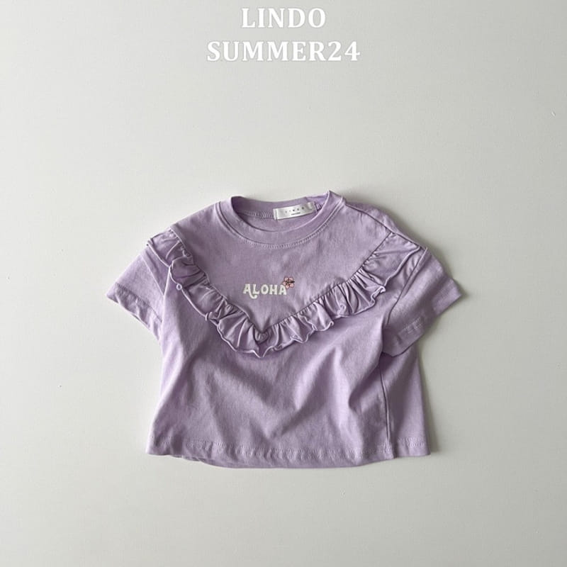 Lindo - Korean Children Fashion - #discoveringself - Aloha Frill Tee - 5