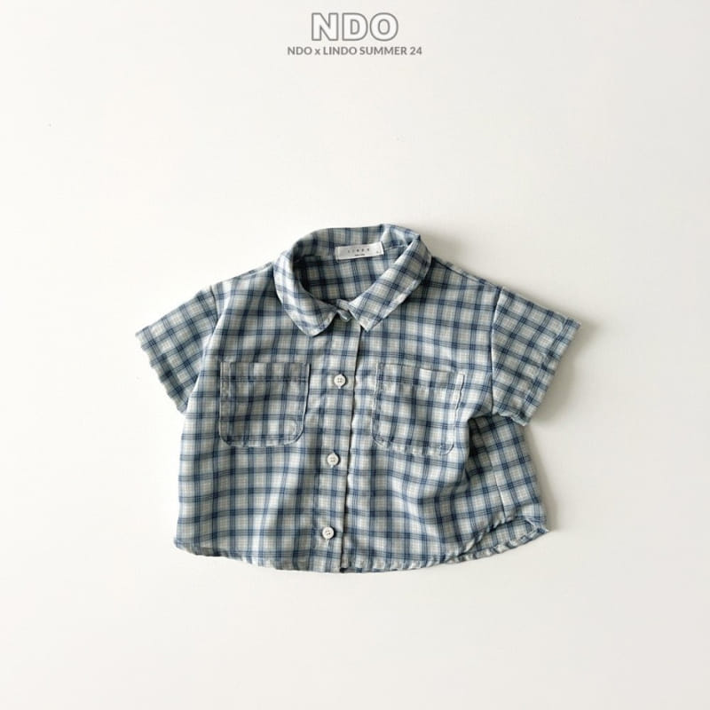 Lindo - Korean Children Fashion - #discoveringself - Check Short Sleeve Shirt - 2