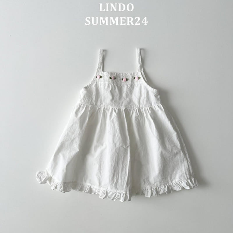 Lindo - Korean Children Fashion - #discoveringself - Rose Sleeveless One-Piece - 6