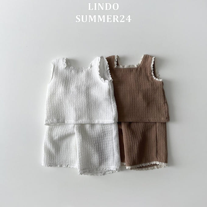 Lindo - Korean Children Fashion - #discoveringself - Lindsey Lace Top Bottom Set