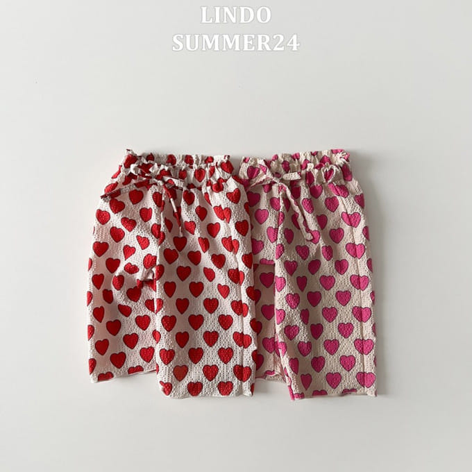 Lindo - Korean Children Fashion - #discoveringself - Heart Summer Pants