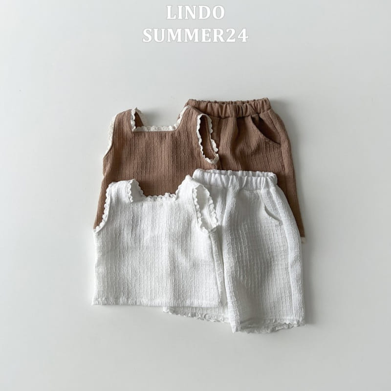 Lindo - Korean Children Fashion - #fashionkids - Lindsey Lace Top Bottom Set - 2