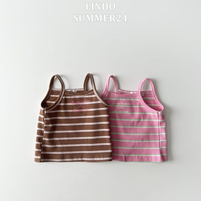 Lindo - Korean Children Fashion - #kidsshorts - Strawberry Choco Waffle Sleeveless Tee