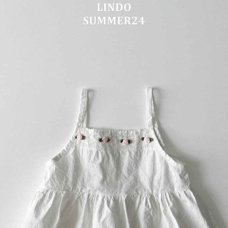 Lindo - Korean Children Fashion - #kidsshorts - Rose Sleeveless One-Piece - 8