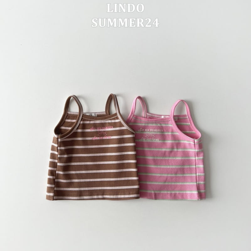 Lindo - Korean Children Fashion - #kidsstore - Strawberry Choco Waffle Sleeveless Tee - 2