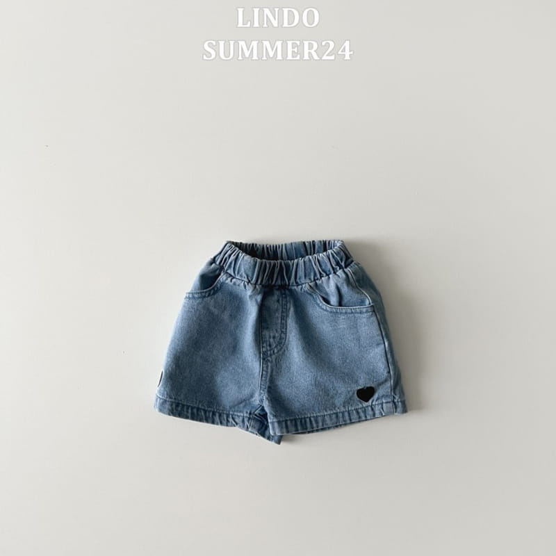 Lindo - Korean Children Fashion - #kidsstore - Denim Heart Pants - 5