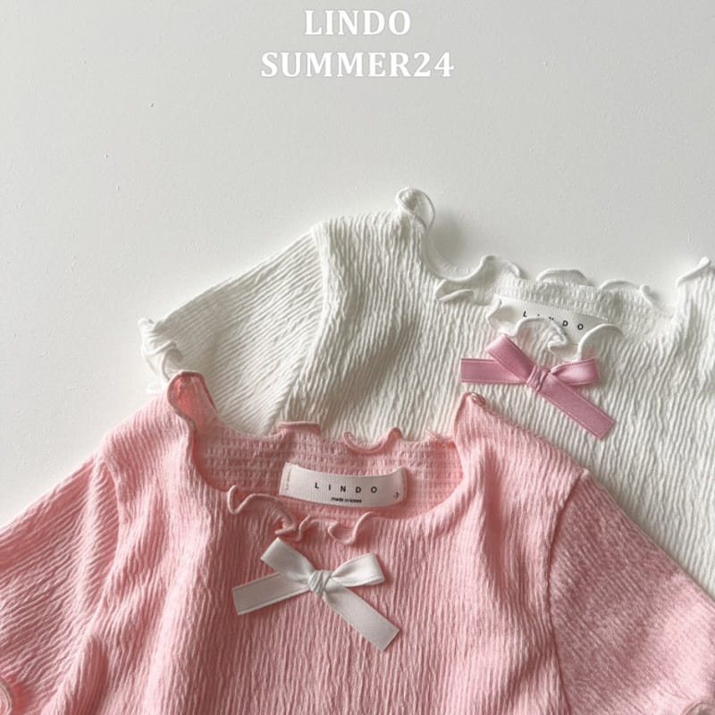 Lindo - Korean Children Fashion - #kidzfashiontrend - Bebe Ribbon Tee - 8