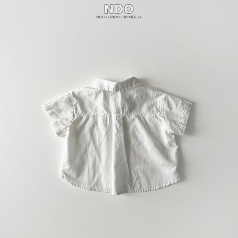 Lindo - Korean Children Fashion - #kidzfashiontrend - White Short Sleeve Shirt - 5