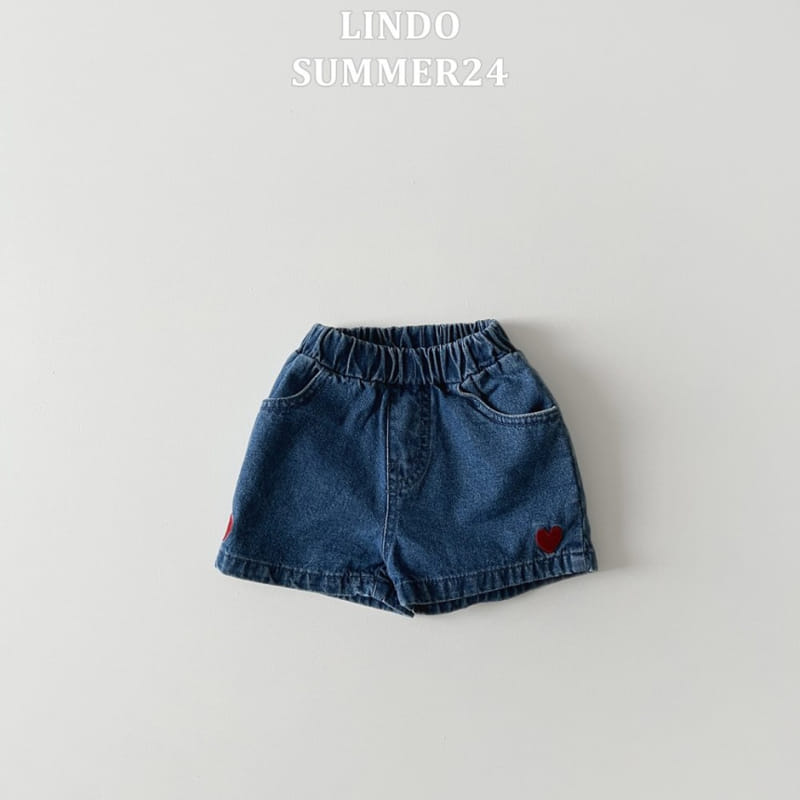 Lindo - Korean Children Fashion - #kidzfashiontrend - Denim Heart Pants - 6