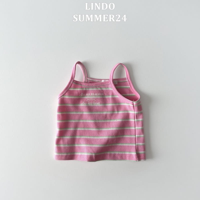 Lindo - Korean Children Fashion - #littlefashionista - Strawberry Choco Waffle Sleeveless Tee - 5