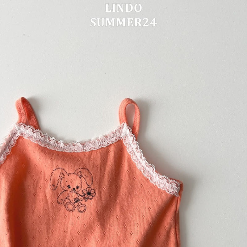 Lindo - Korean Children Fashion - #littlefashionista - Eyelet Rabbit Sleeveless Tee - 7