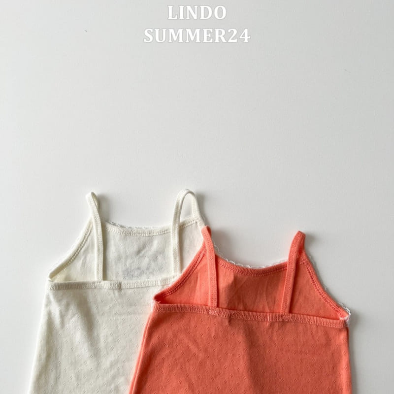 Lindo - Korean Children Fashion - #magicofchildhood - Eyelet Rabbit Sleeveless Tee - 8