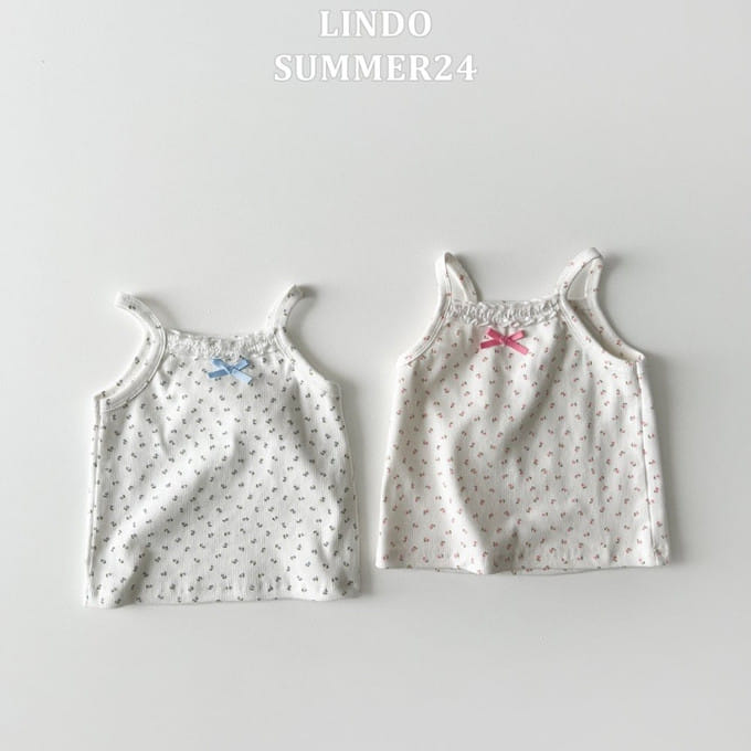 Lindo - Korean Children Fashion - #magicofchildhood - Cuty Ribbon Sleeveless Tee