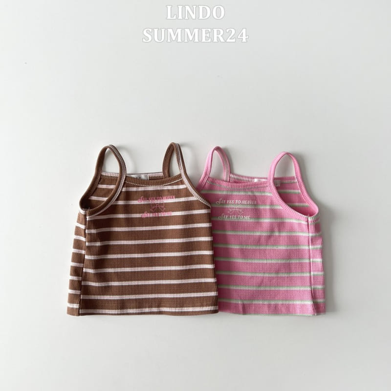 Lindo - Korean Children Fashion - #minifashionista - Strawberry Choco Waffle Sleeveless Tee - 7