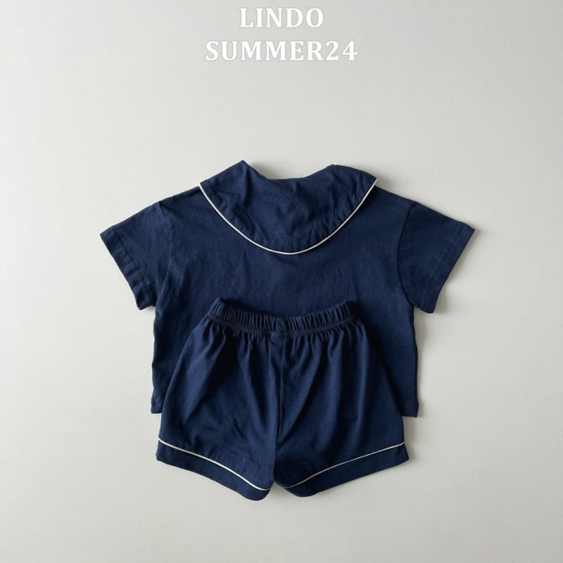 Lindo - Korean Children Fashion - #minifashionista - Day Collar Top Bottom Set - 11