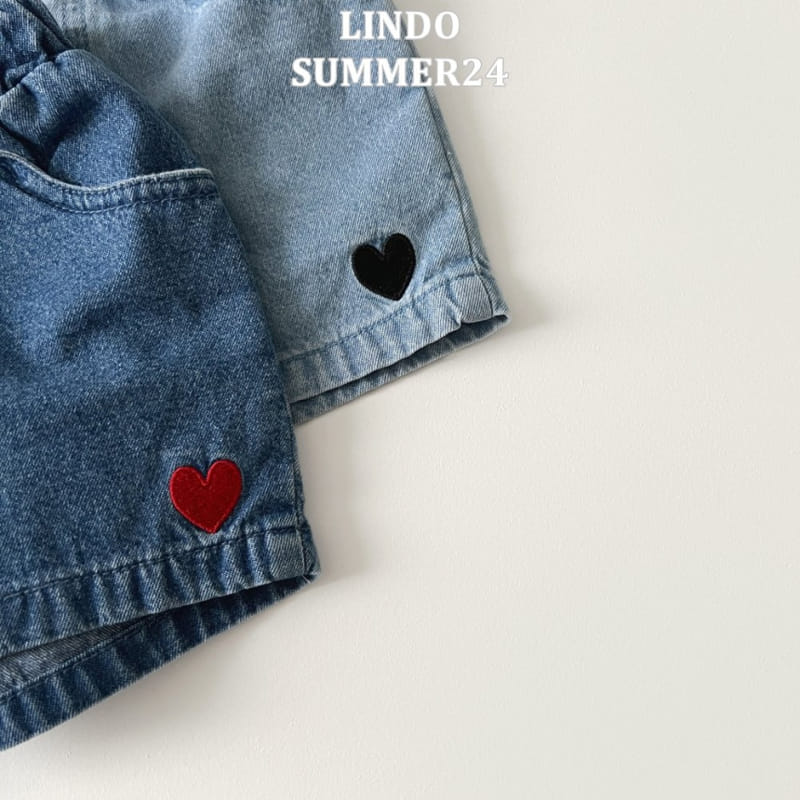 Lindo - Korean Children Fashion - #minifashionista - Denim Heart Pants - 10