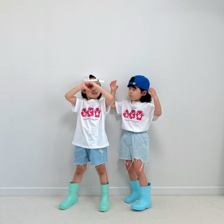 Little Rabbit - Korean Children Fashion - #childofig - Three L Tee With Mom Long Tee - 4