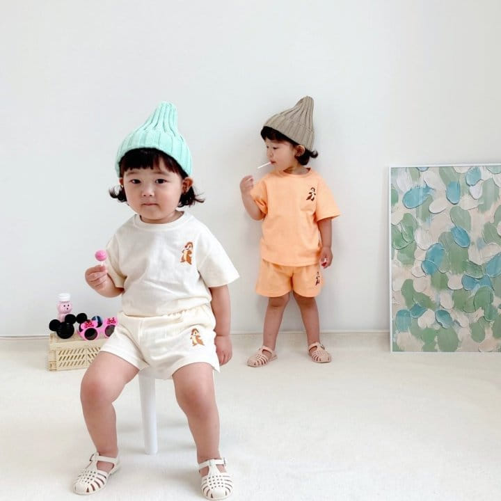 Little Rabbit - Korean Children Fashion - #designkidswear - Simple Top Bottom Set - 6