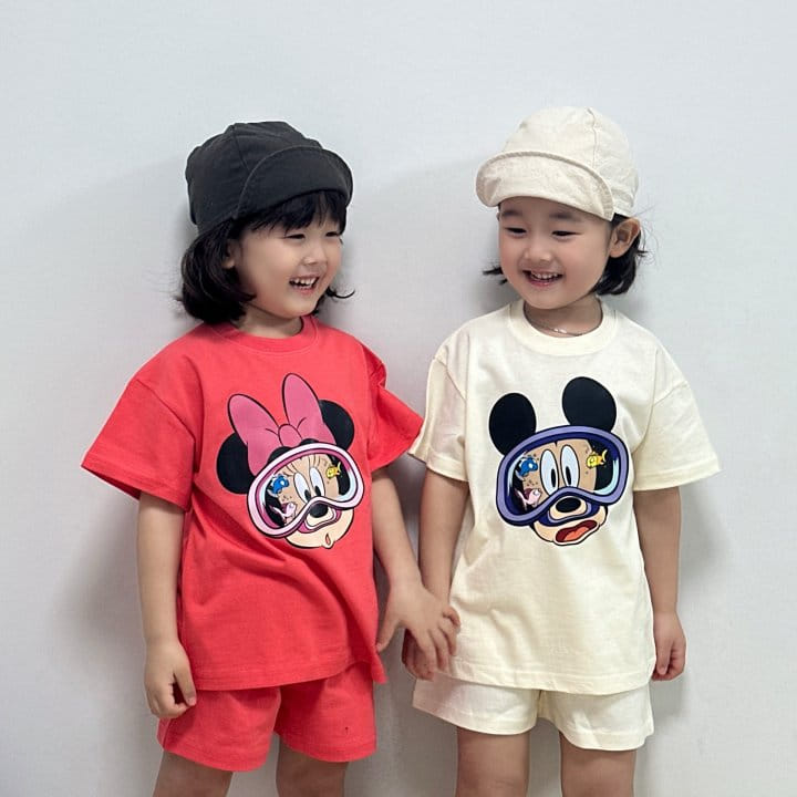 Little Rabbit - Korean Children Fashion - #discoveringself - Swimming Goggles Top Bottom Set