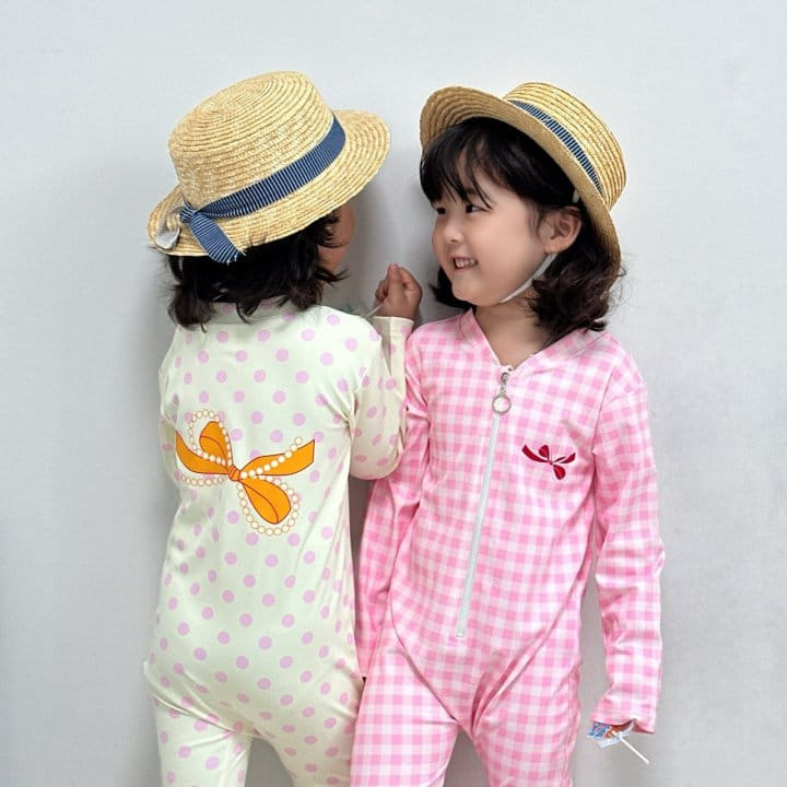 Little Rabbit - Korean Children Fashion - #prettylittlegirls - Ribbon Rash Guard  - 2