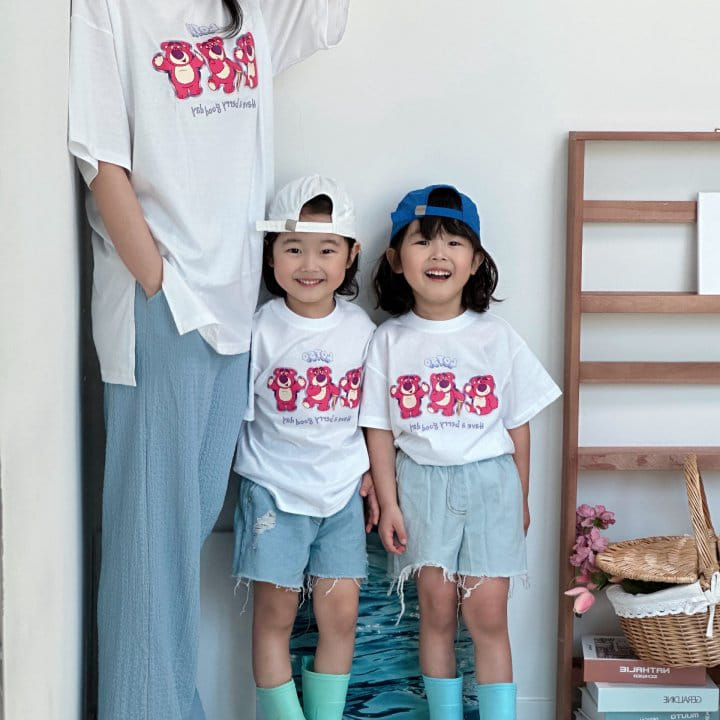 Little Rabbit - Korean Children Fashion - #toddlerclothing - Three L Tee With Mom Long Tee