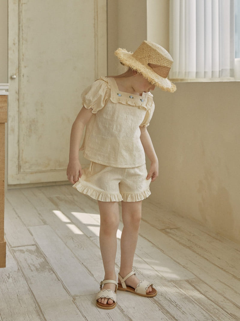 Lolobole - Korean Children Fashion - #childofig - Rose Frill Blouse - 3