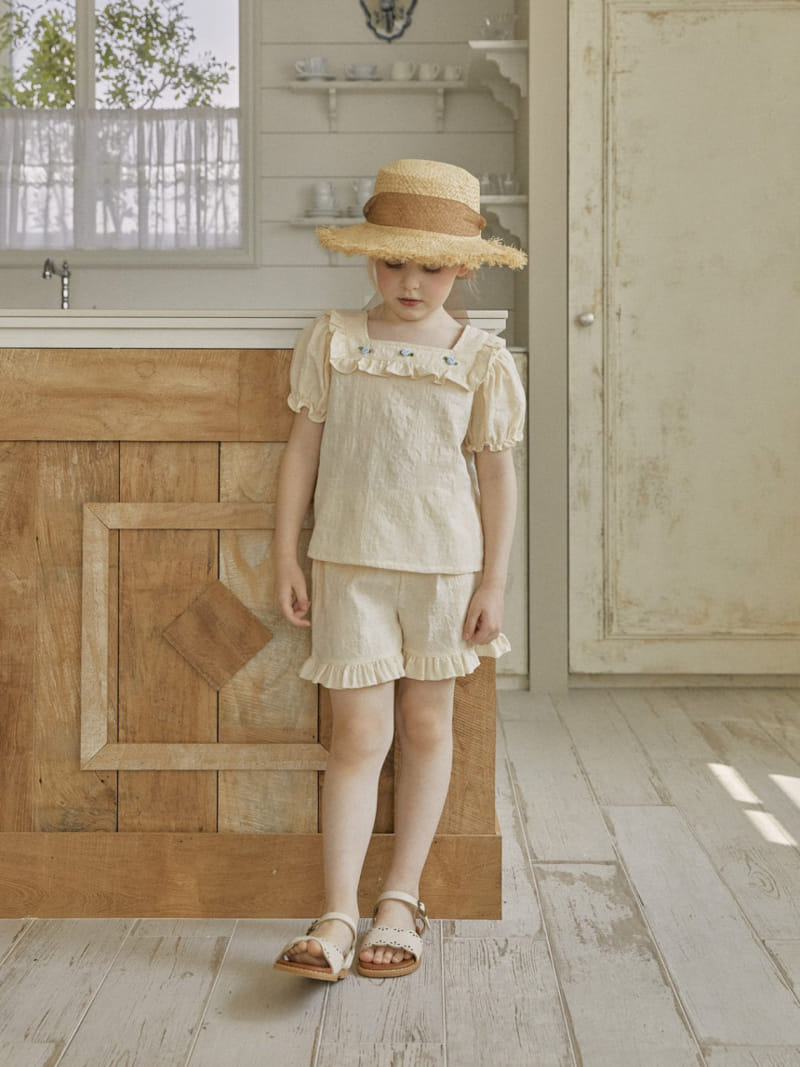 Lolobole - Korean Children Fashion - #designkidswear - Rose Frill Blouse - 5