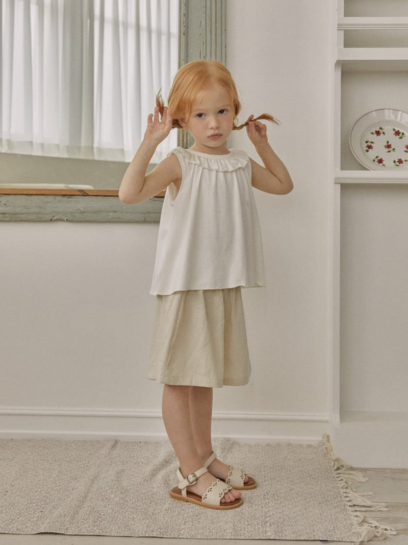 Lolobole - Korean Children Fashion - #discoveringself - Big Ribbon Sleeveless Tee - 6