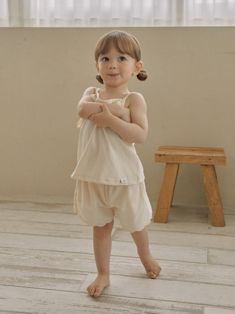 Lolobole - Korean Children Fashion - #kidzfashiontrend - String Frill Sleeveless Tee - 9