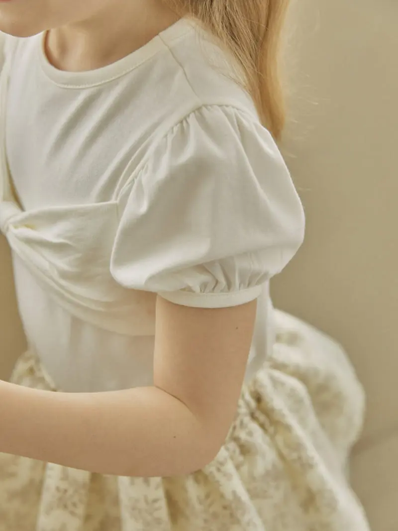 Lolobole - Korean Children Fashion - #stylishchildhood - Puff Ribbon Tee - 9