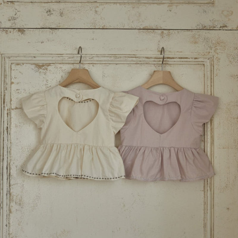 Lolobole - Korean Children Fashion - #toddlerclothing - Heart Blouse - 2