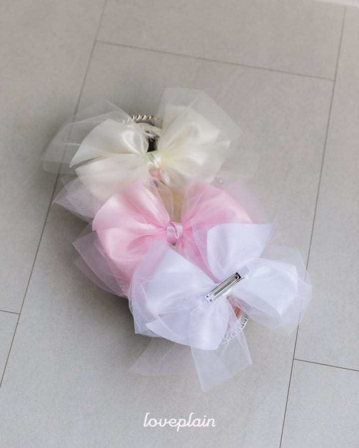 Loveplain - Korean Children Fashion - #magicofchildhood - Mesh Ribbon Hair Clip 