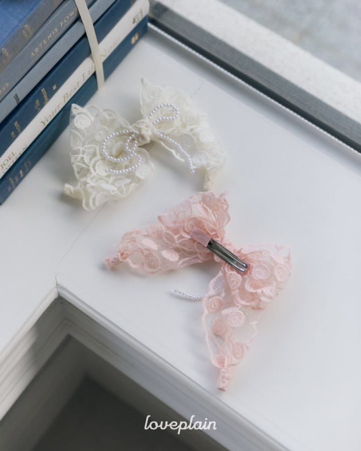 Loveplain - Korean Children Fashion - #prettylittlegirls - Pearl Lace Ribbon Pin