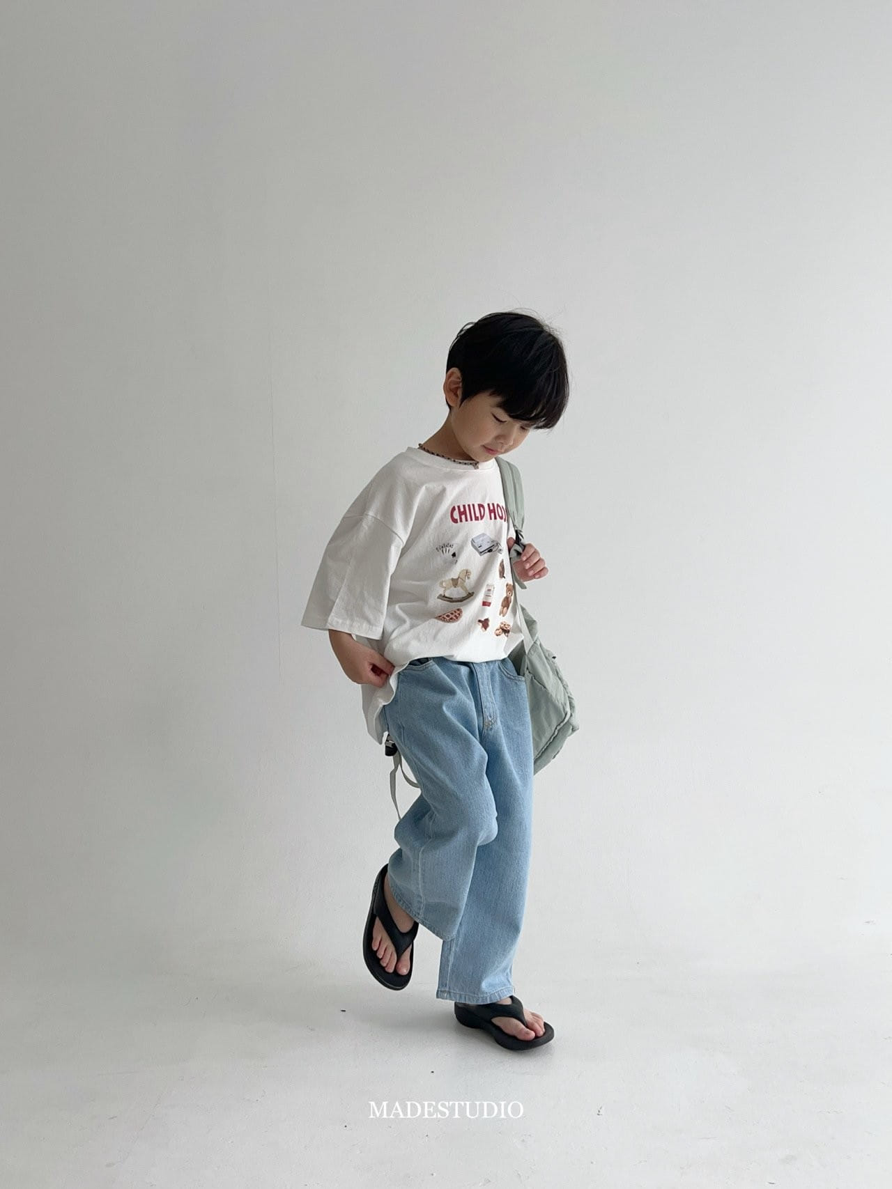 Made Studio - Korean Children Fashion - #kidzfashiontrend - Sticker Tee - 4