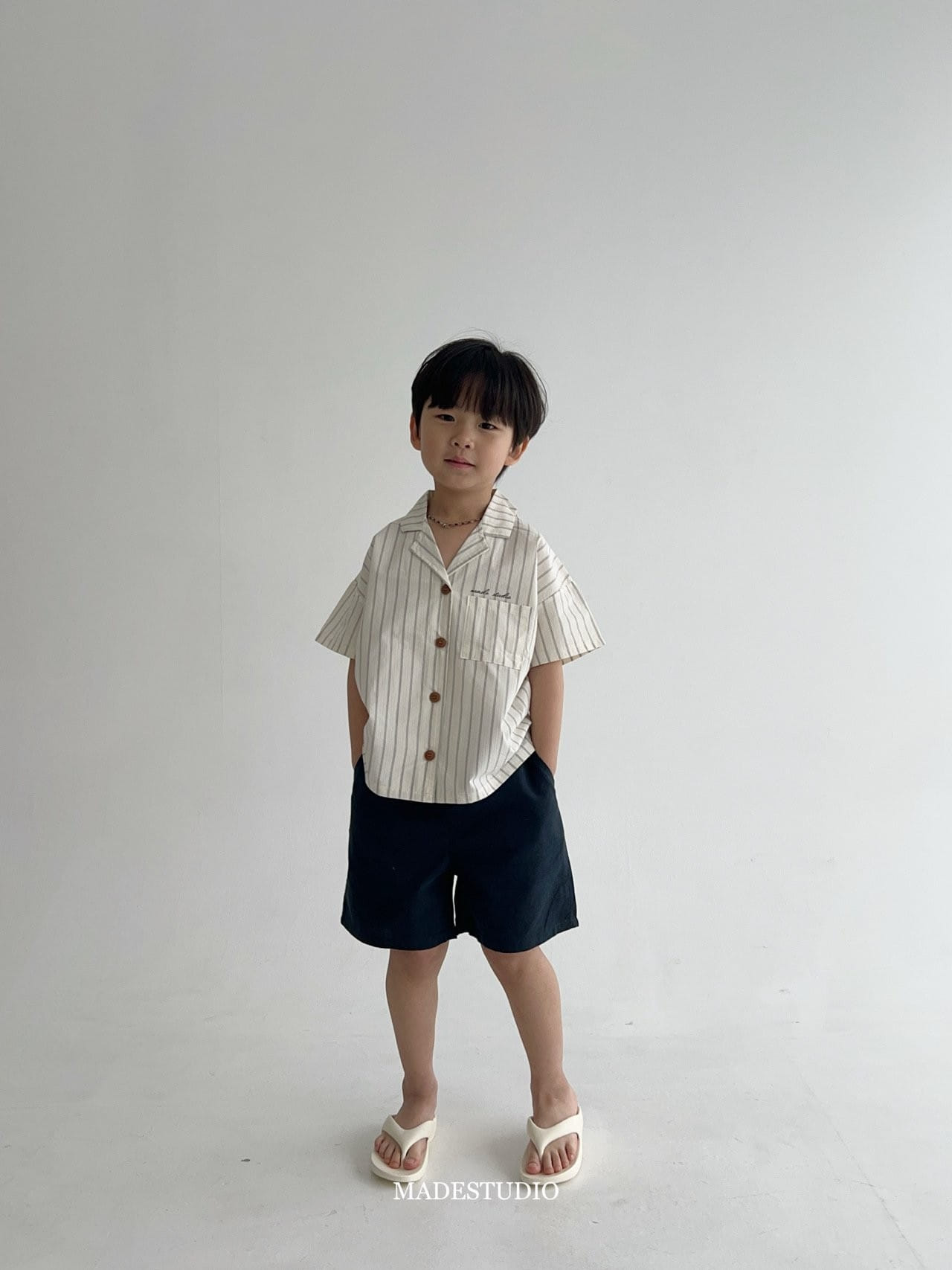 Made Studio - Korean Children Fashion - #Kfashion4kids - Logo Shirt - 7