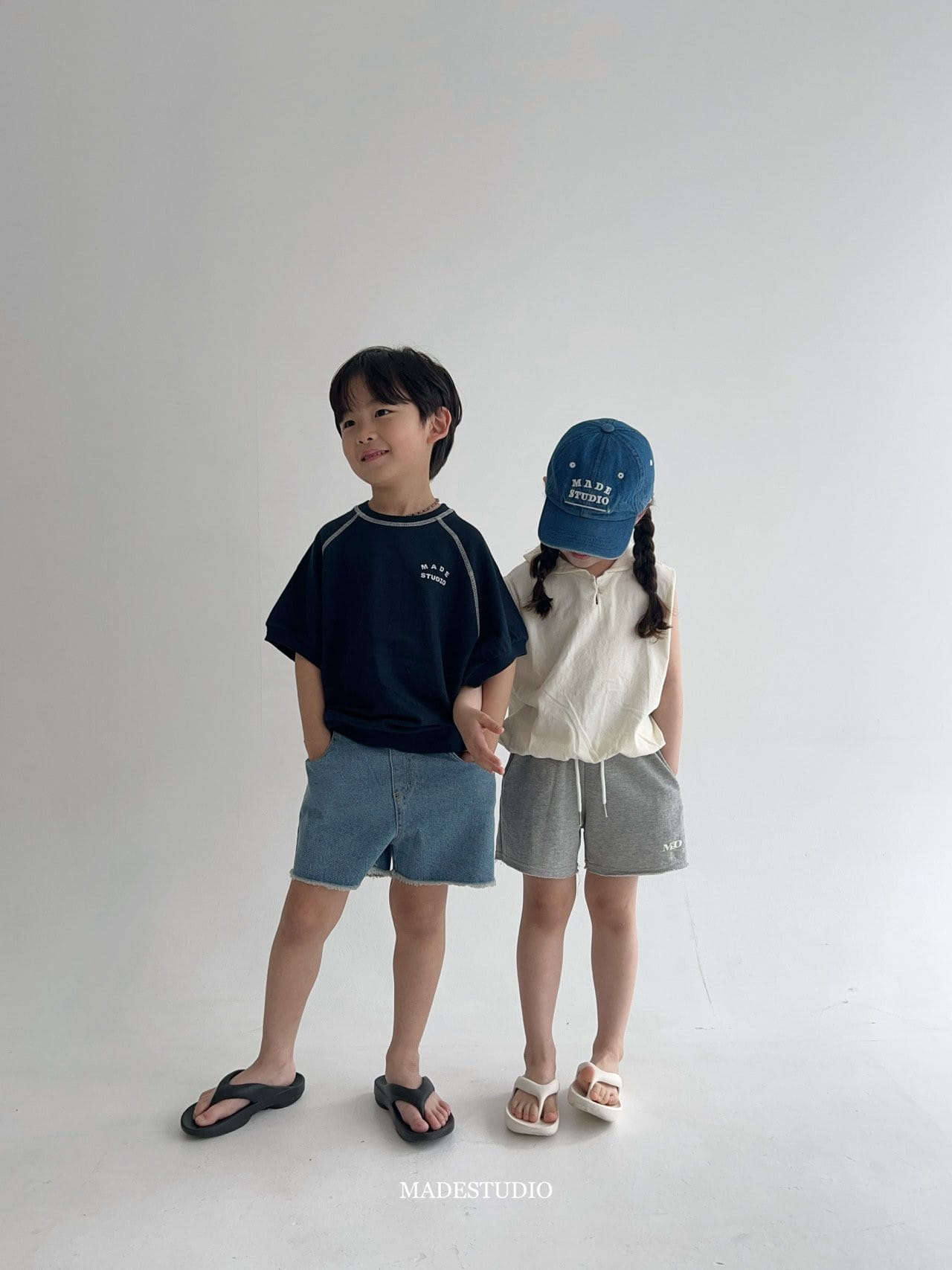 Made Studio - Korean Children Fashion - #Kfashion4kids - Stitch Short Sleeve Sweatshirt - 3