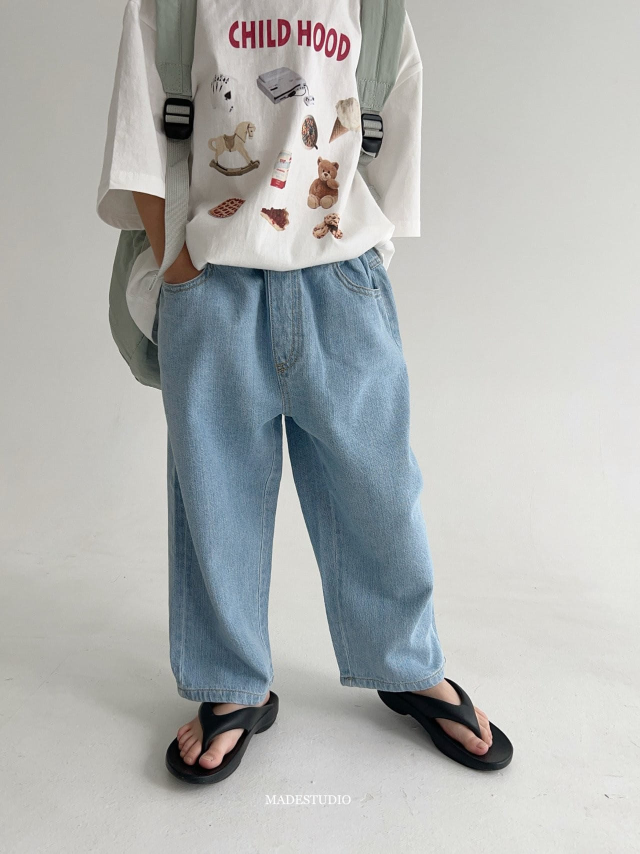 Made Studio - Korean Children Fashion - #childofig - Summer Denim Pants - 7