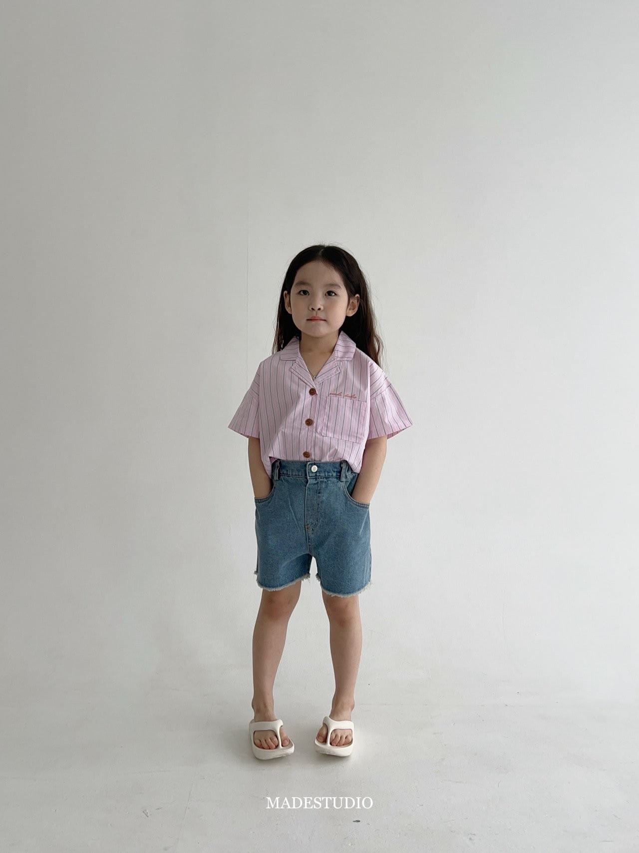 Made Studio - Korean Children Fashion - #prettylittlegirls - Dneim Tassel Shorts - 4