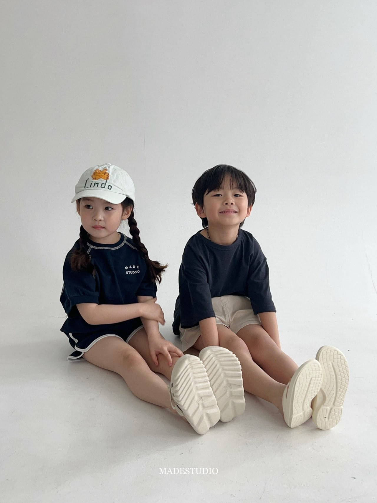 Made Studio - Korean Children Fashion - #childofig - Stitch Short Sleeve Sweatshirt - 11