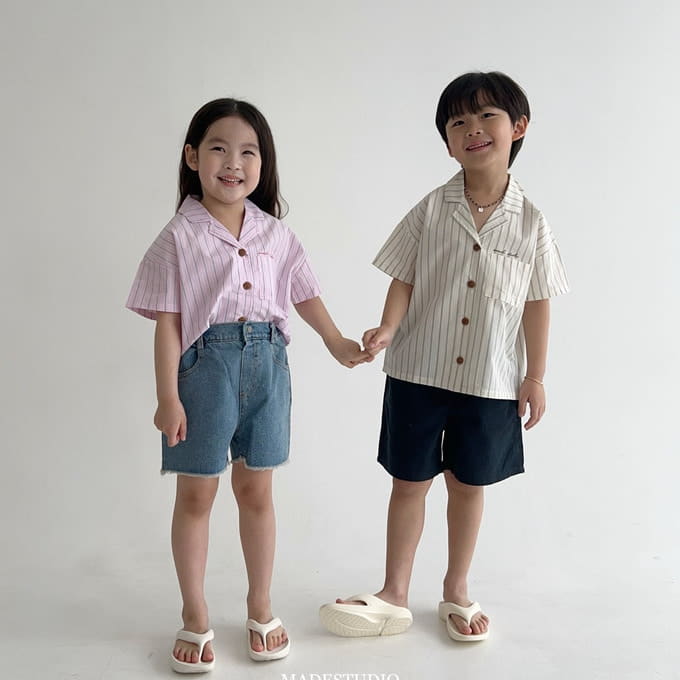 Made Studio - Korean Children Fashion - #designkidswear - Logo Shirt